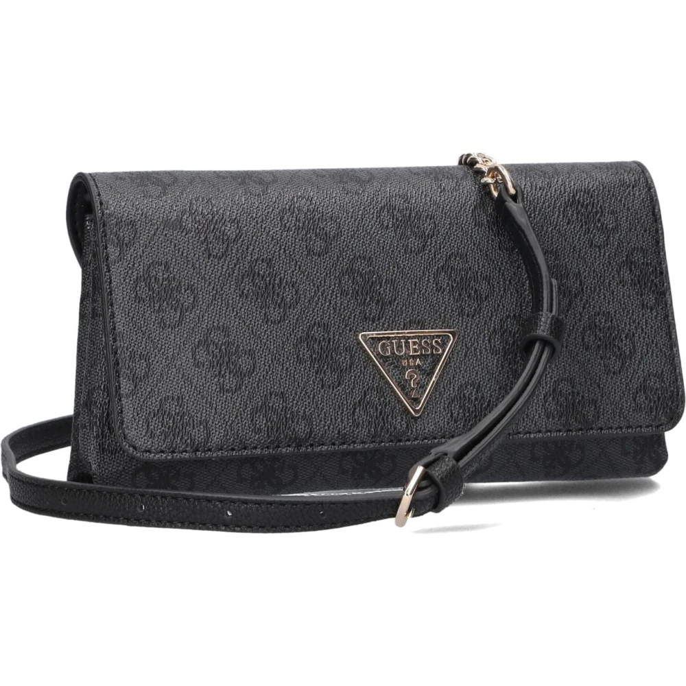 Guess Noelle Xbody Flap Organizer Schoudertas Black Dames