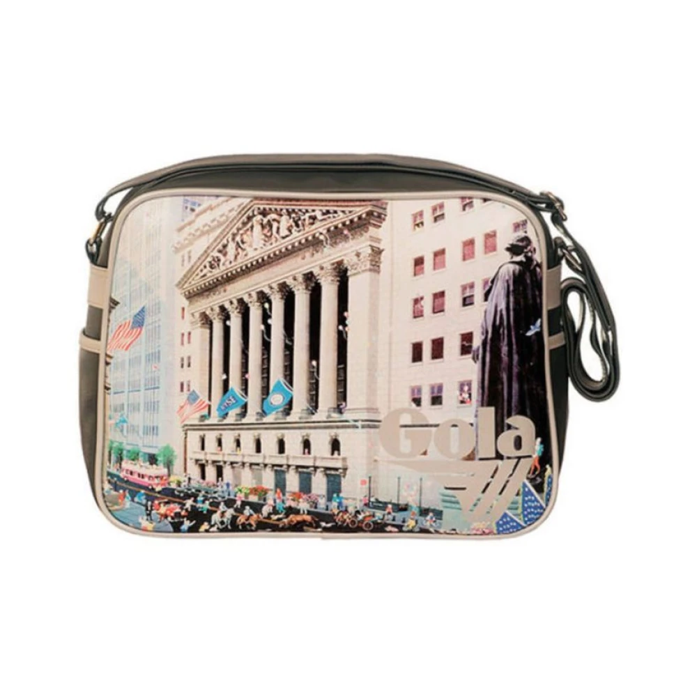 Gola Grijze Schoudertas met Verstelbare Band Multicolor Dames
