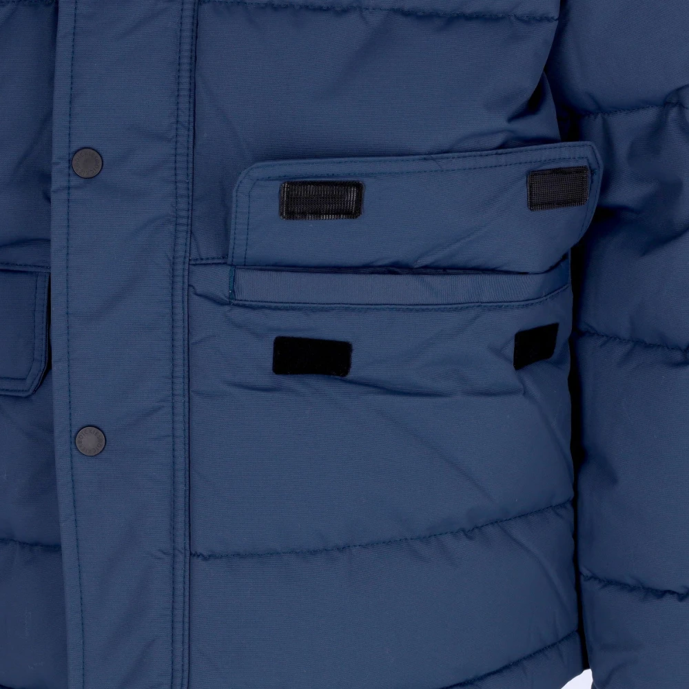 Dickies Blauwe Pufferjas met Afneembare Capuchon Blue Heren