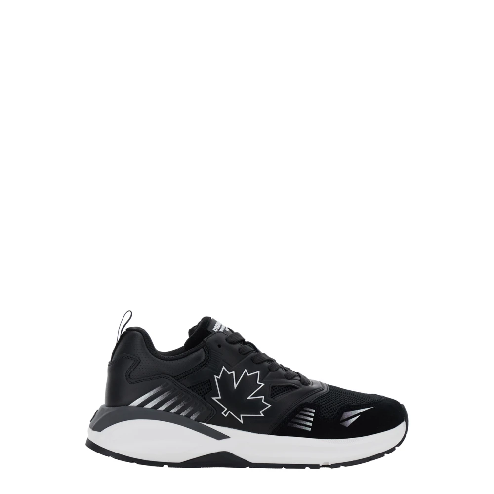 Dsquared2 Men's White Sneakers, 7 Uk, Trainers Vitello+Suede+Mesh