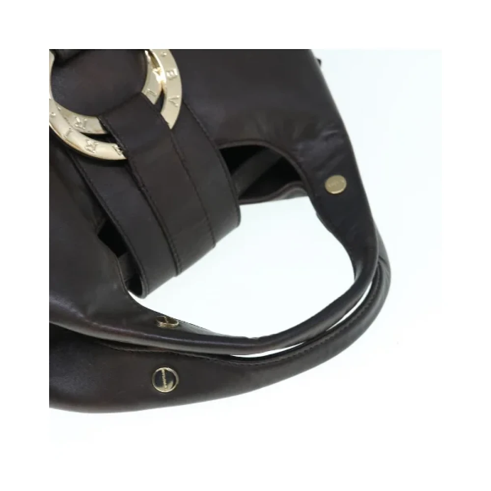 Bvlgari Vintage Pre-owned Canvas shoulder-bags Beige Dames