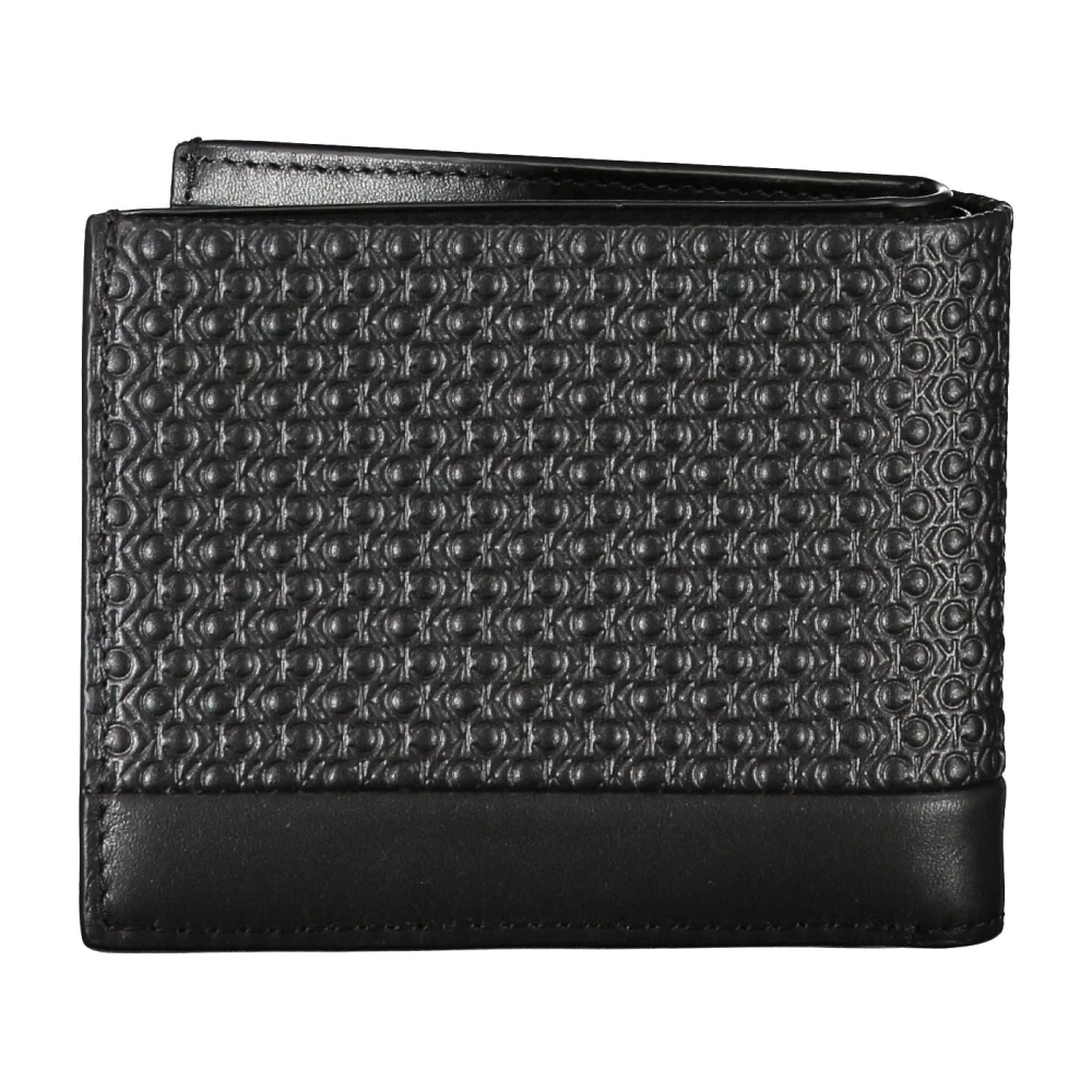 Calvin Klein Heren Portemonnee Zwart Rfid Blokkering Contrast Details Black Heren