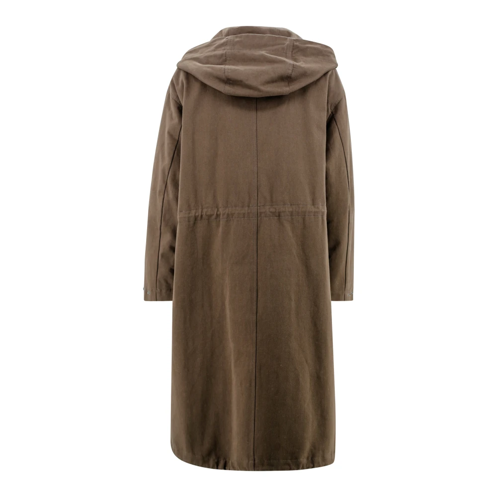 P.a.r.o.s.h. Bruine Jas voor Stijlvolle Look Brown Dames