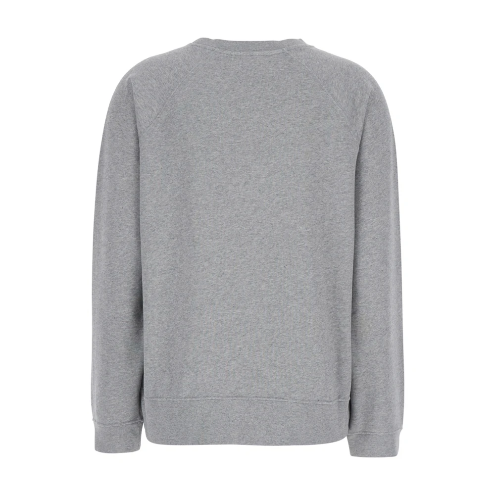 Semicouture Grijze Crewneck Sweatshirt met Logo Gray Dames