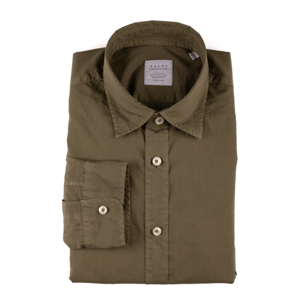 Xacus Bruine Overhemd Klassieke Stijl Brown Heren