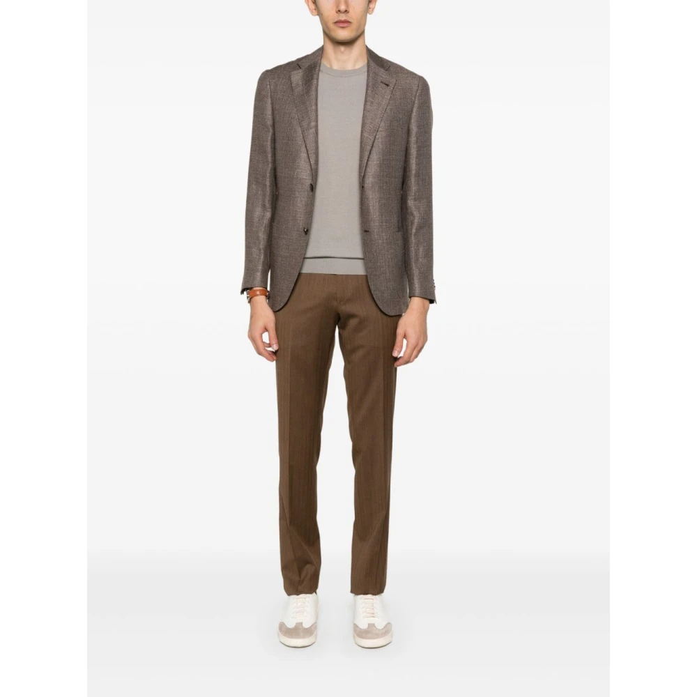 Corneliani Bruine buitenkleding jas Brown Heren