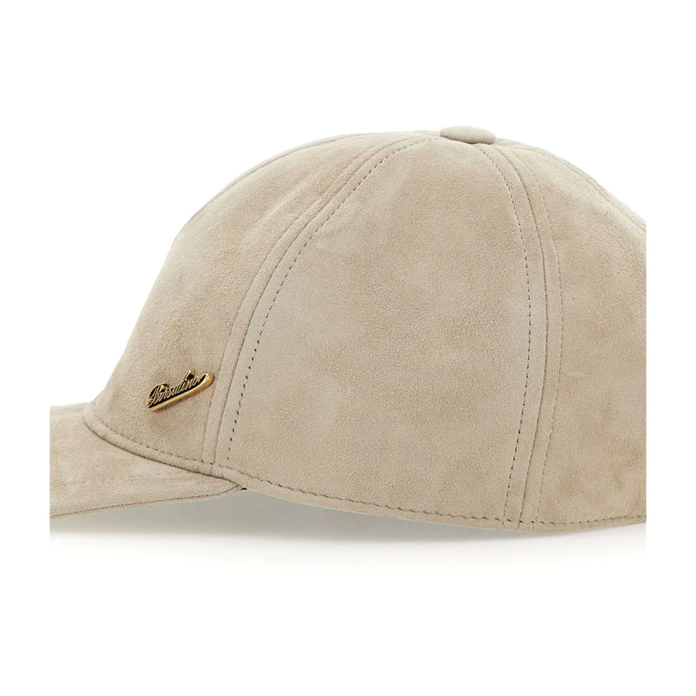 Borsalino Suède Baseballpet Beige Unisex