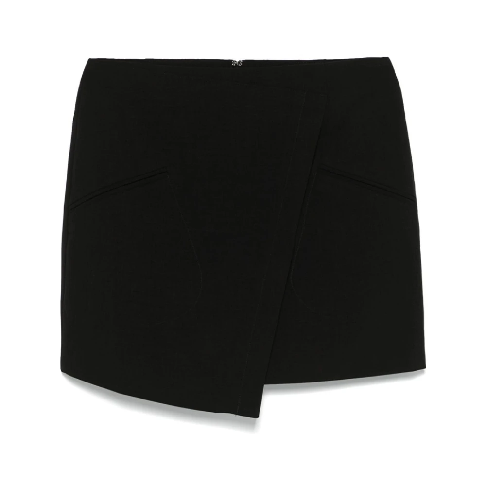 Birgitte Herskind Zwarte Wrap Mini Rok Black Dames