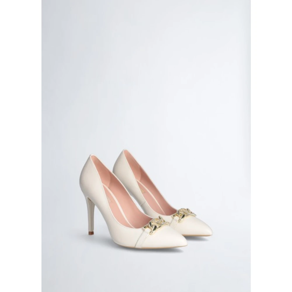 Liu Jo Ivory Leren Pumps Beige Dames