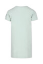 robe-courte-en-pique-de-coton-vert-a-manches-courtes