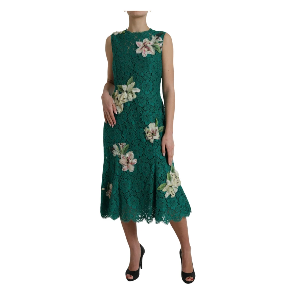 Dolce & Gabbana Midi Dresses Green Dames