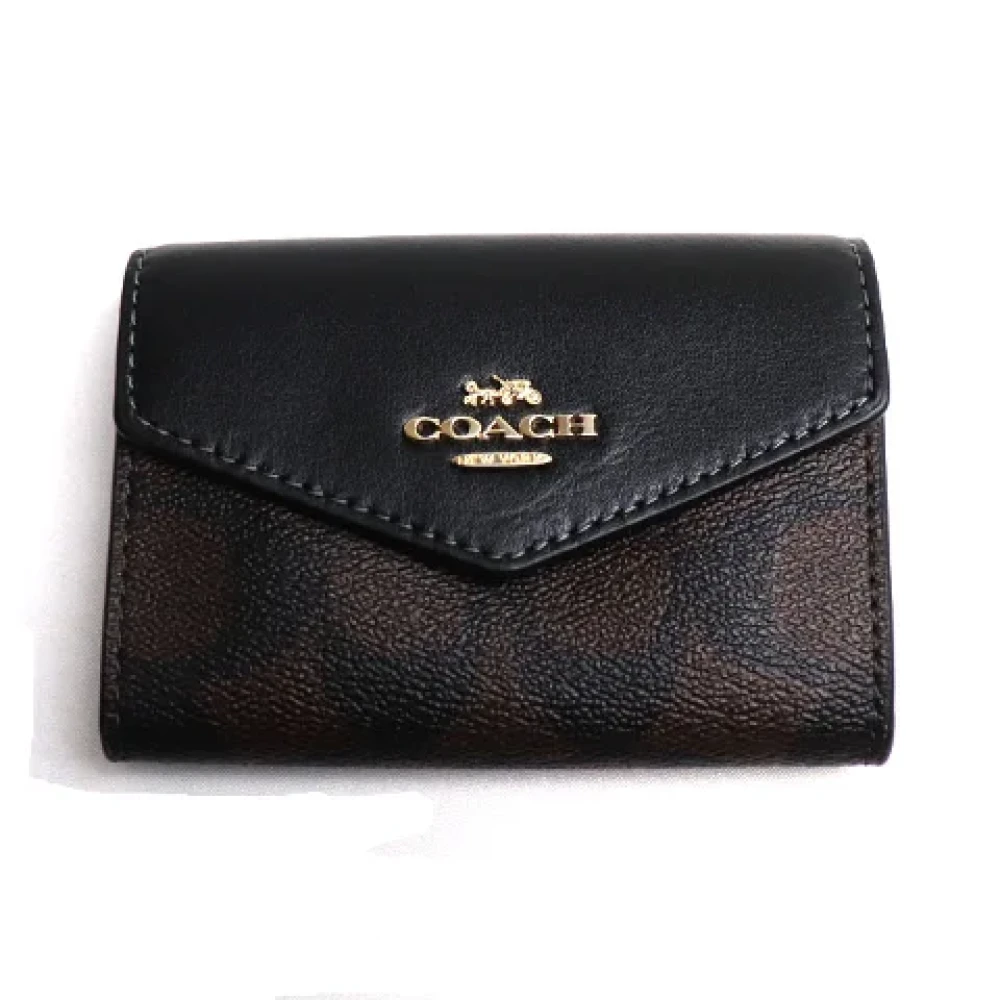 Coach Pre-owned Canvas wallets Brown Dames