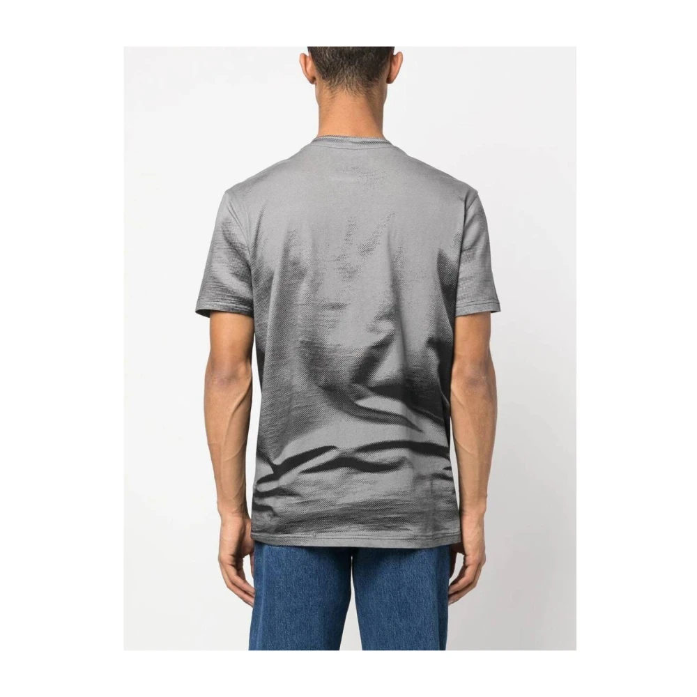 Moschino Logo Print Katoenen T-Shirt Gray Heren