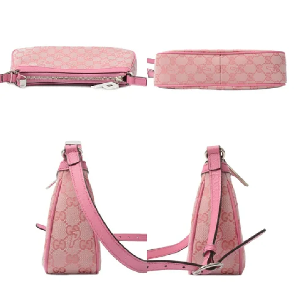 Gucci Vintage Pre-owned Canvas gucci-bags Pink Dames
