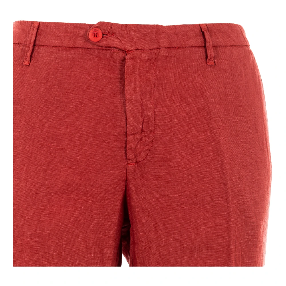 Liu Jo Elegante Heren Katoenen Chino Broek Red Dames