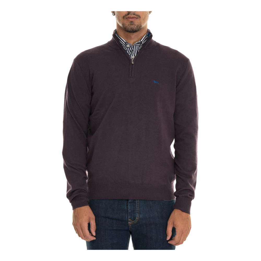 Harmont & Blaine Stijlvolle Gebreide Trui voor Mannen Purple Heren
