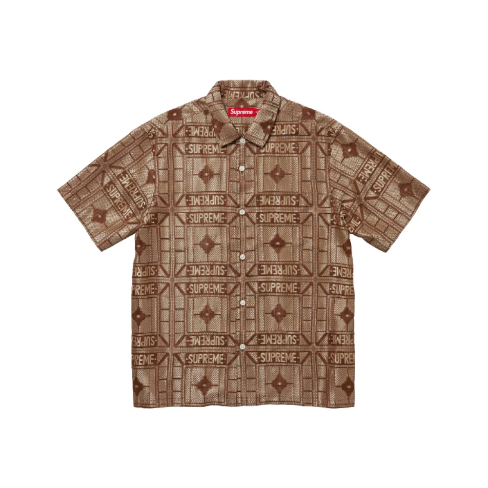 Supreme Bruine Shirt Klassieke Stijl Brown Heren