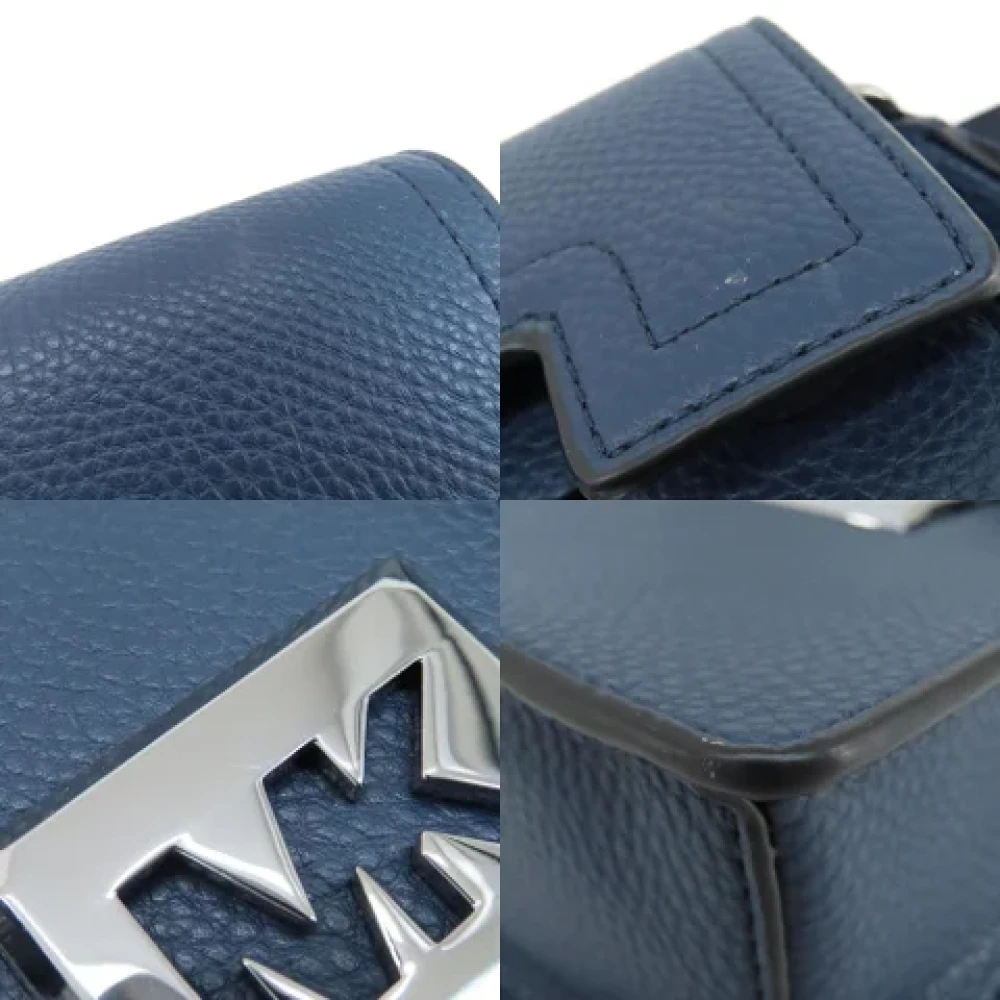 Michael Kors Pre-owned Leather shoulder-bags Blue Dames