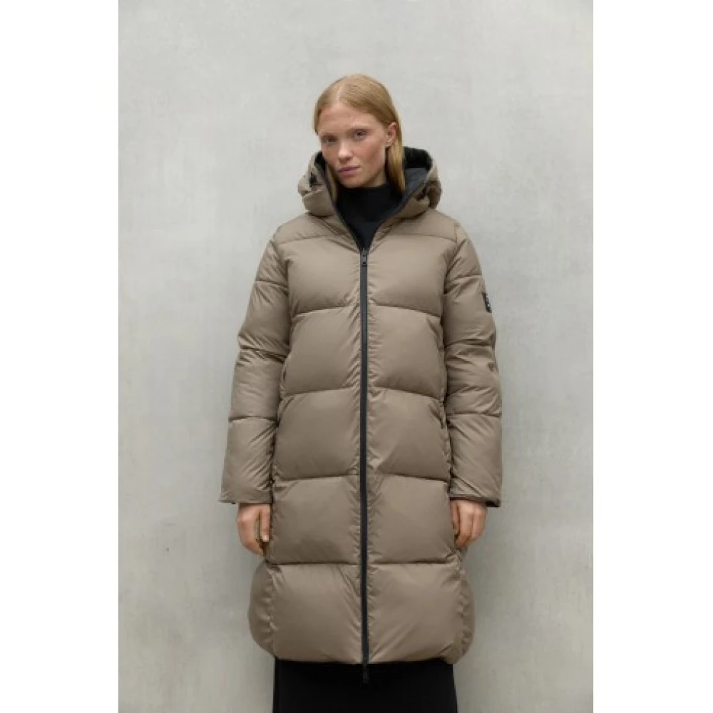 Ecoalf Omkeerbare Baru Zwarte Winterjas Black Dames
