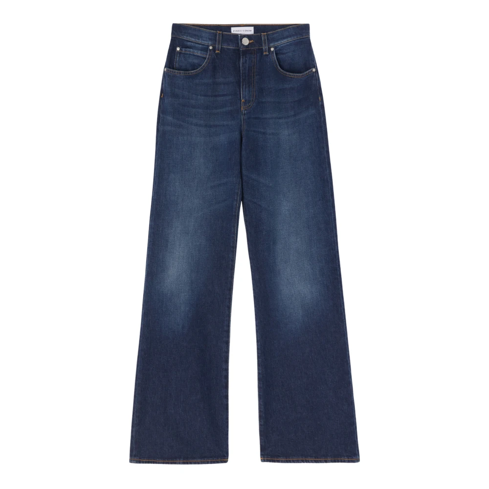 Pinko Wijde Pijp Jeans Wanda Model Blue Dames