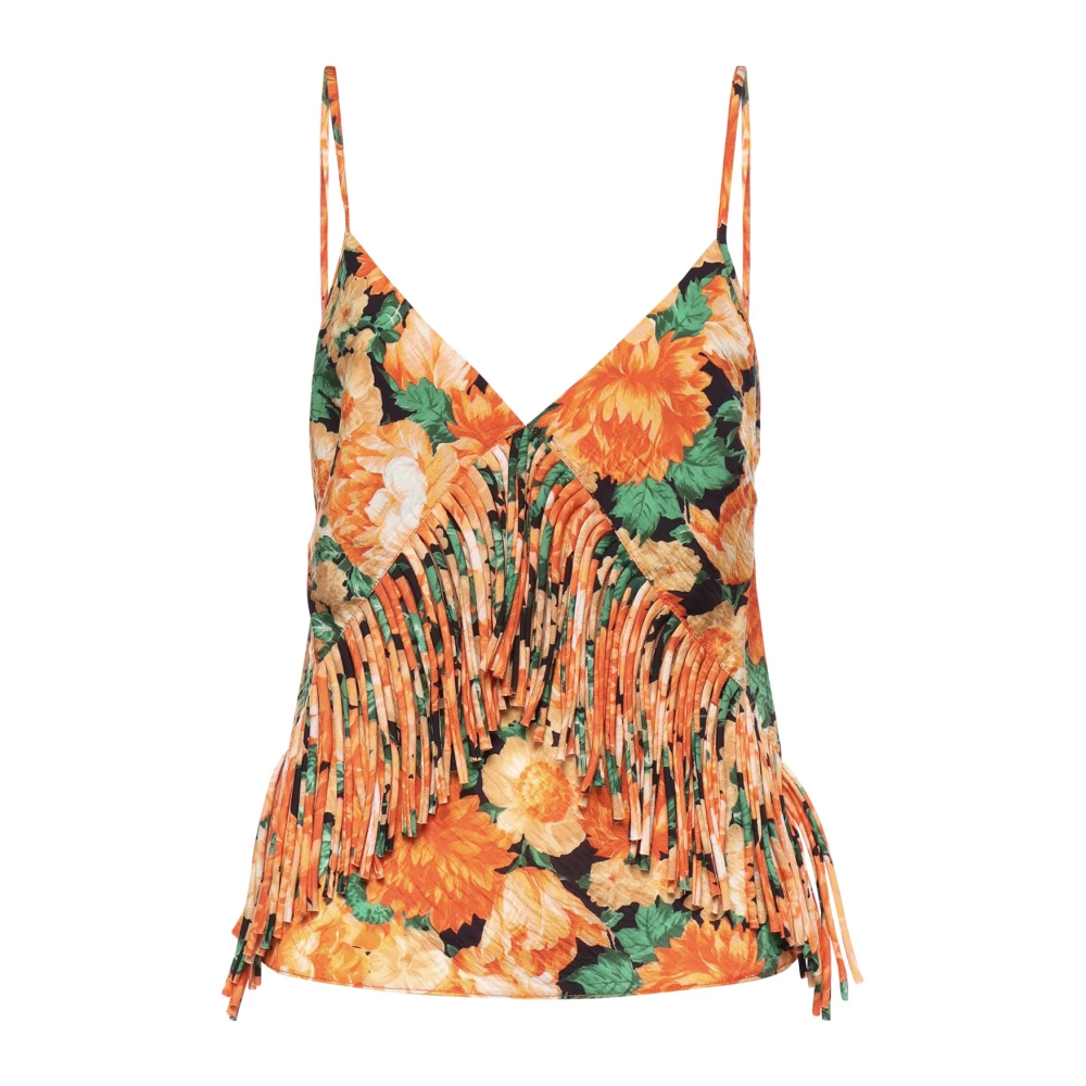 Pinko Women's Multicolor Sleeveless Tops, Xs, Caneto Top