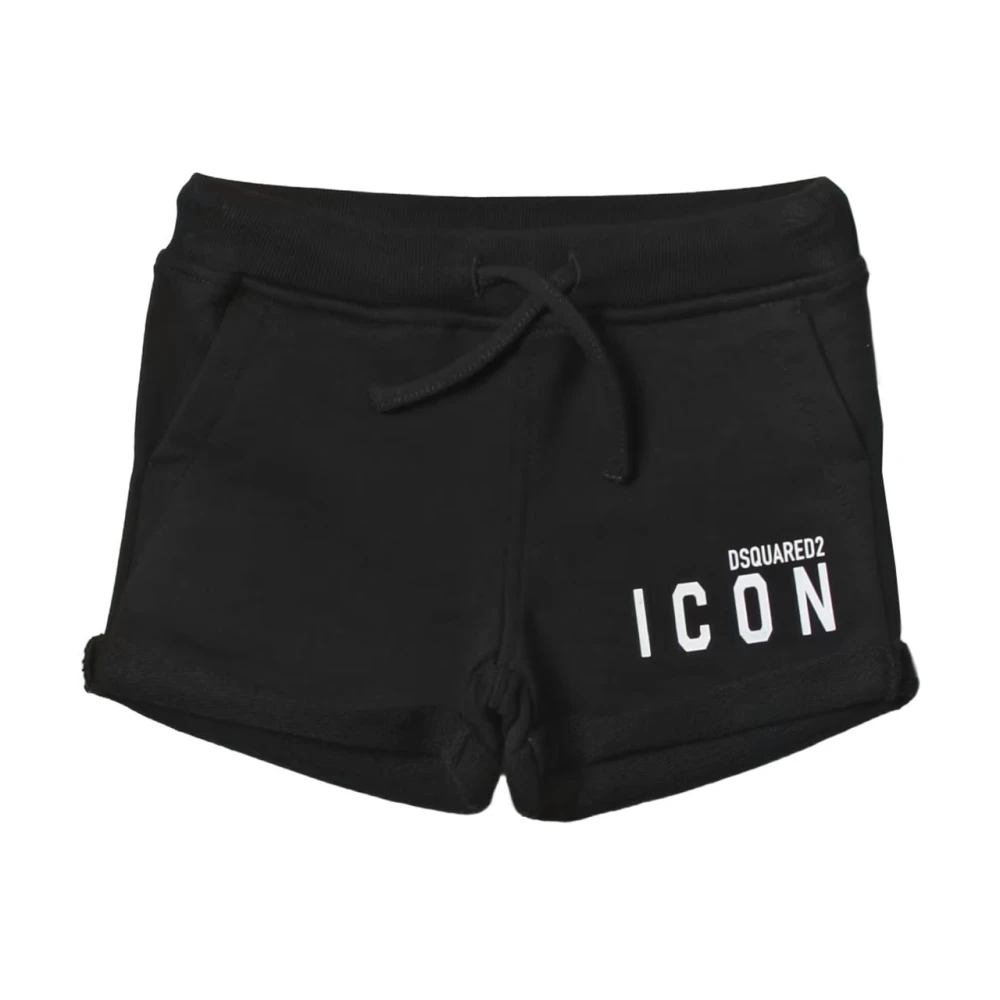 Dsquared2 Ikontryck Barn Bermuda Shorts Black, Flicka