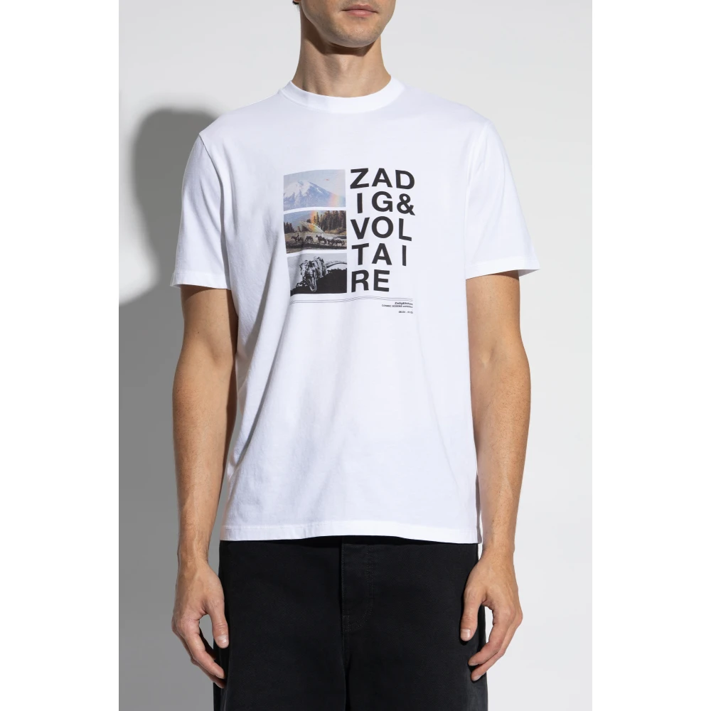 Zadig & Voltaire T-shirt `Ted` White Heren