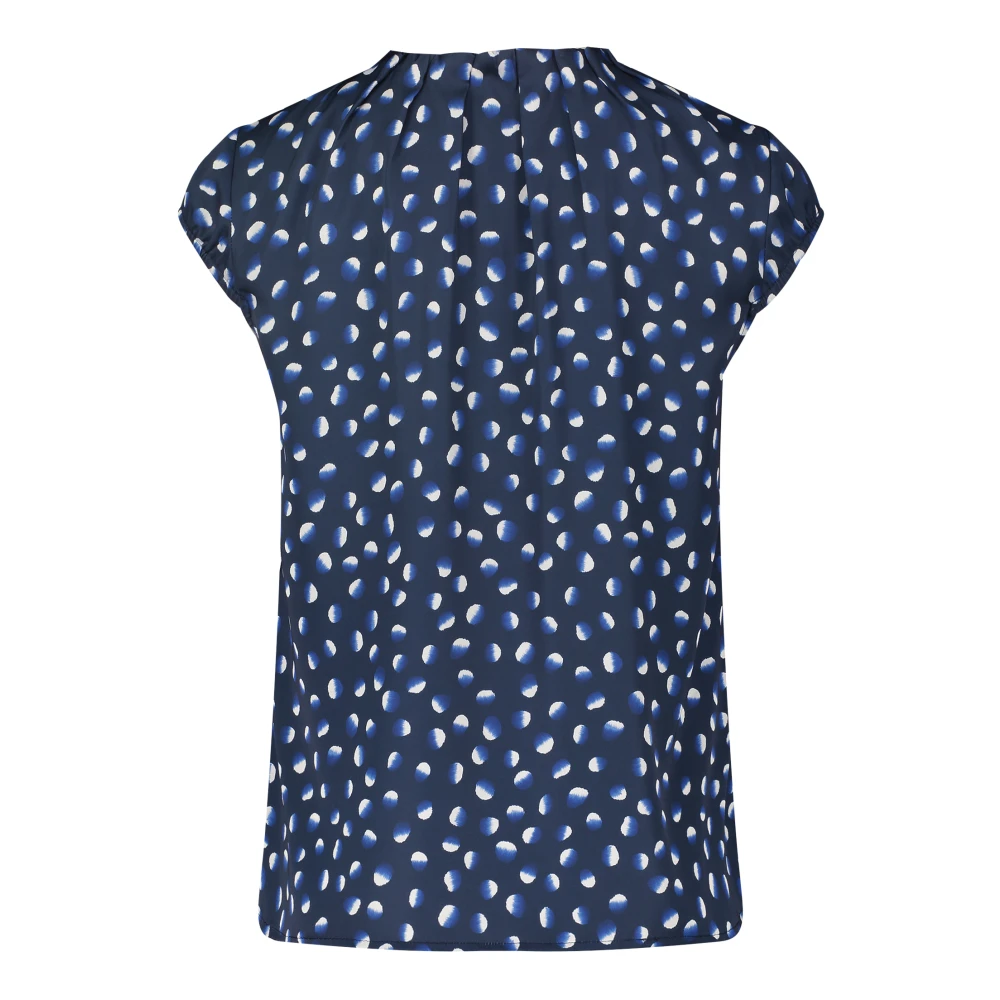 Betty & Co Polkadot Blouse Blue Dames