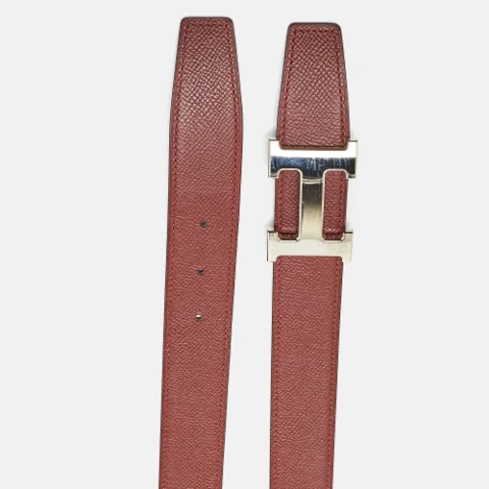 Hermès Vintage Pre-owned Leather belts Red Heren