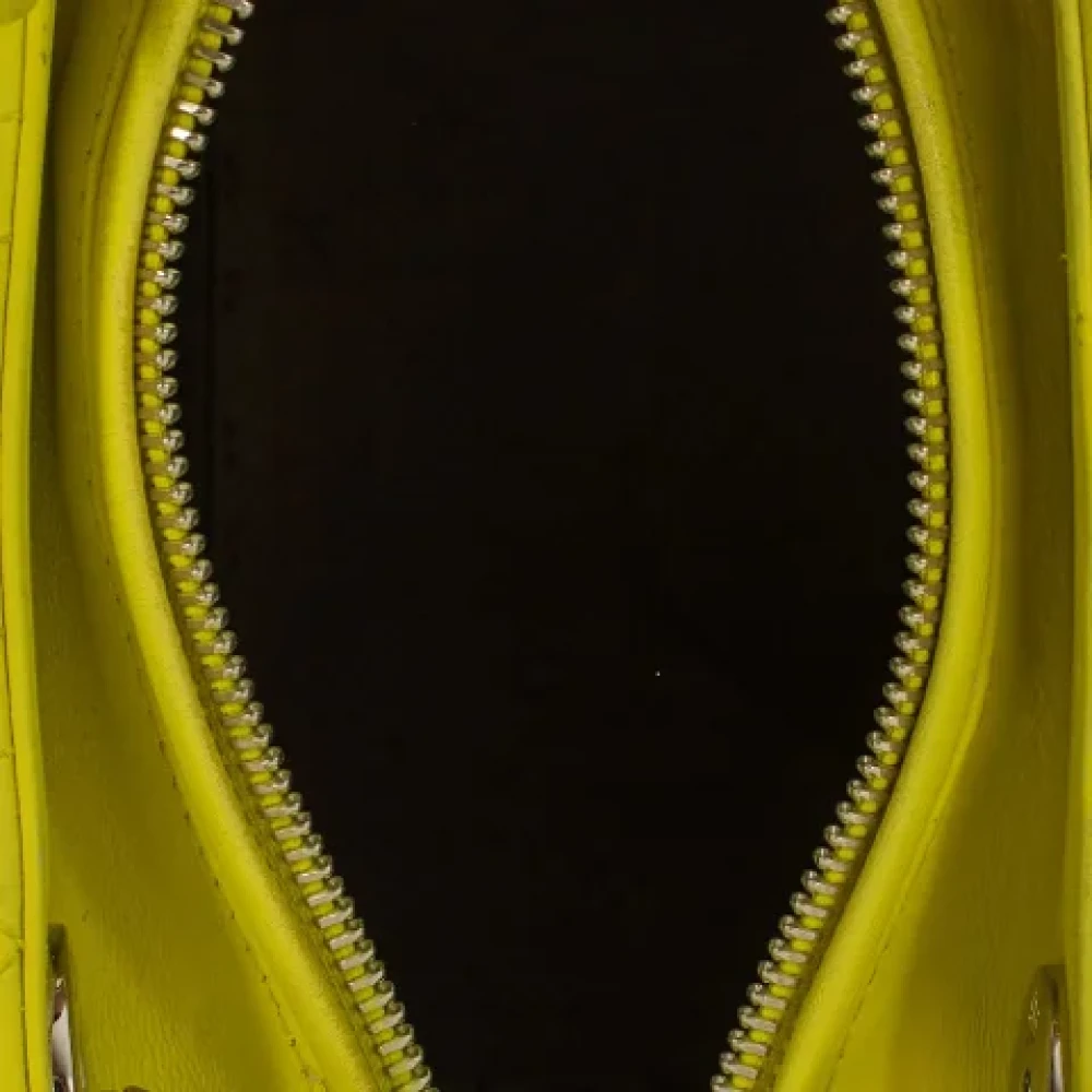 Dior Vintage Pre-owned Leather dior-bags Yellow Dames