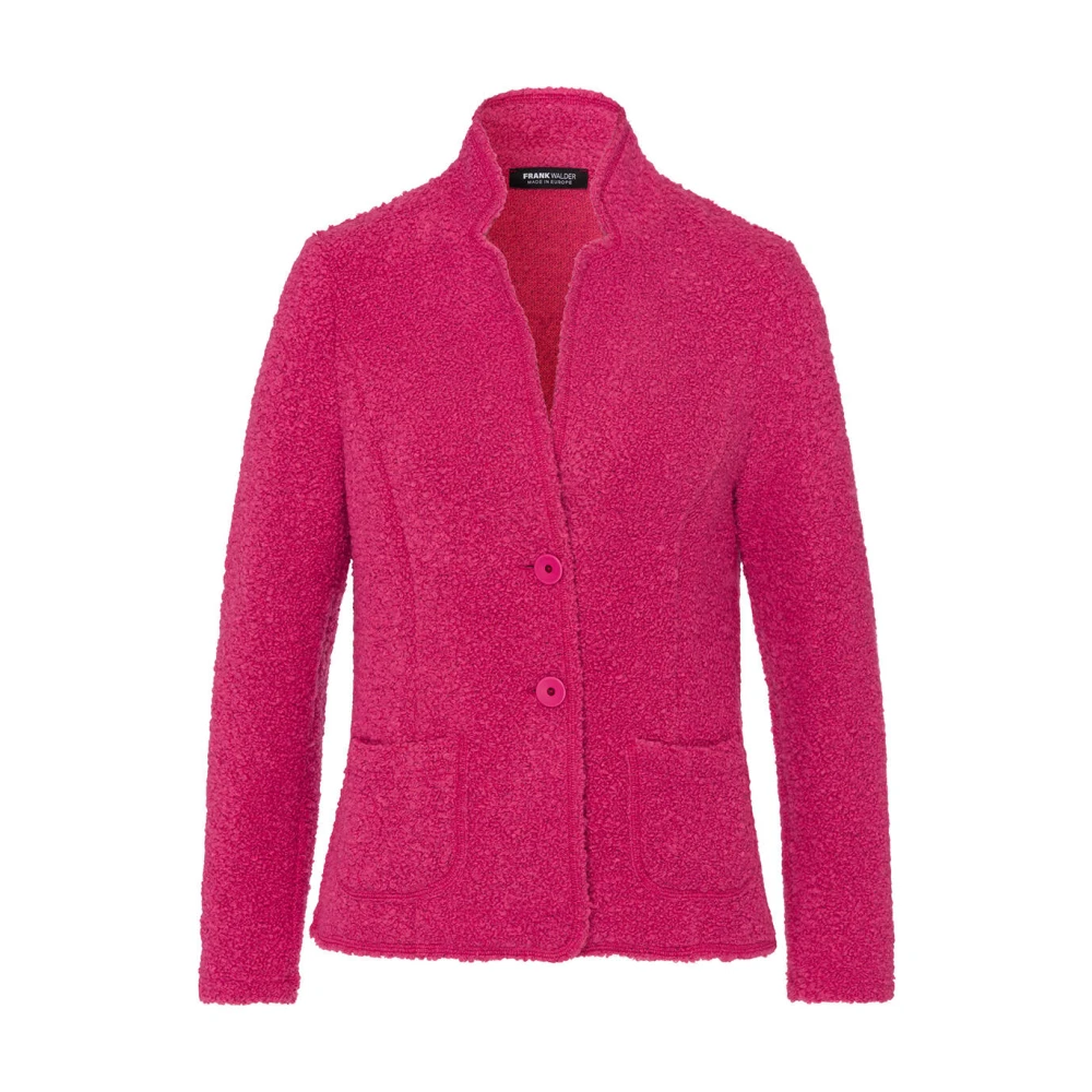 Frank Walder Gebreide Blazer Pink Dames