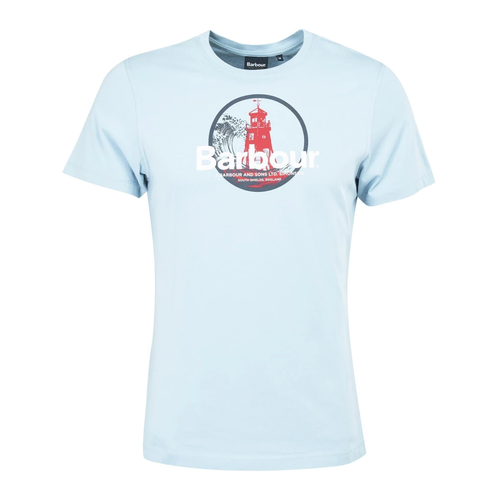 Barbour T-shirt met grafische print Blue Heren