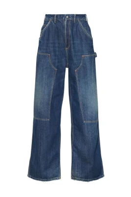 Paneled Wide-leg Jeans