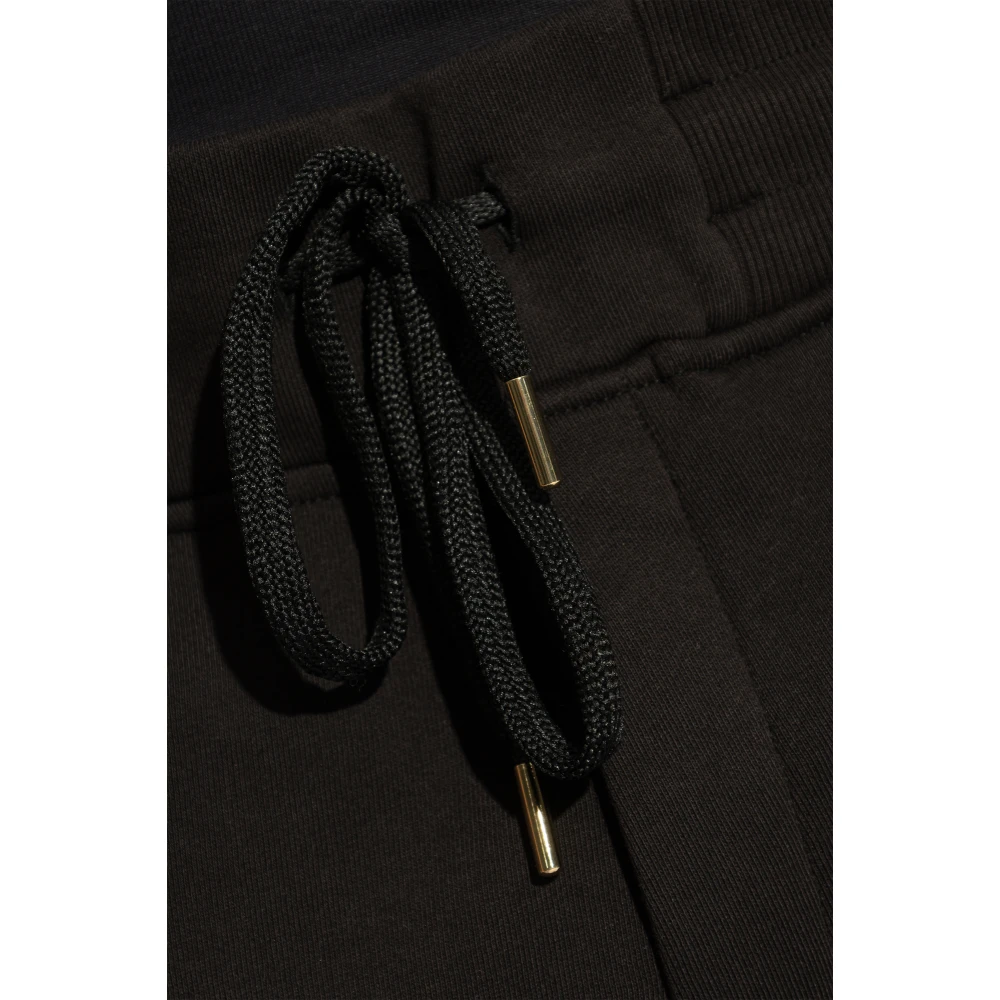 Versace Jeans Couture Sweatpants met bedrukt logo Black Heren