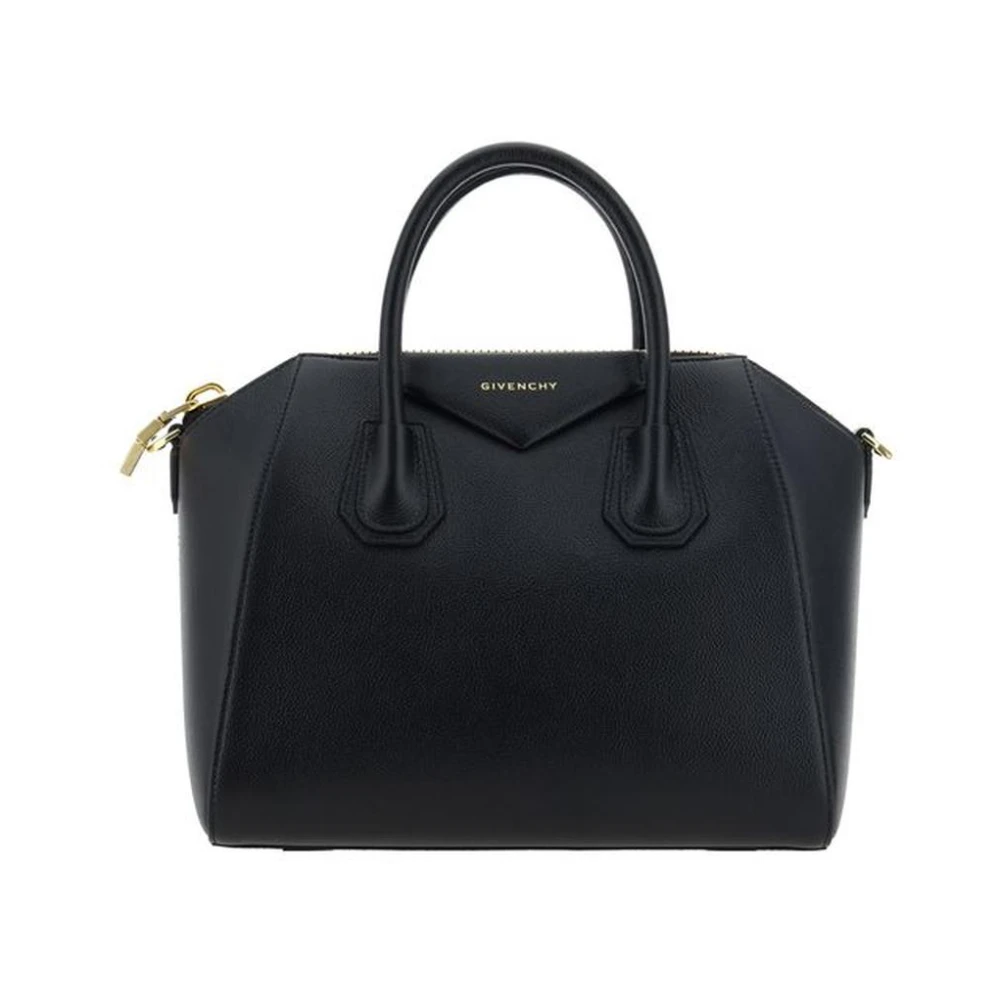 Givenchy Handtas met Geometrisch Patroon en Stijve Handvatten Black Dames