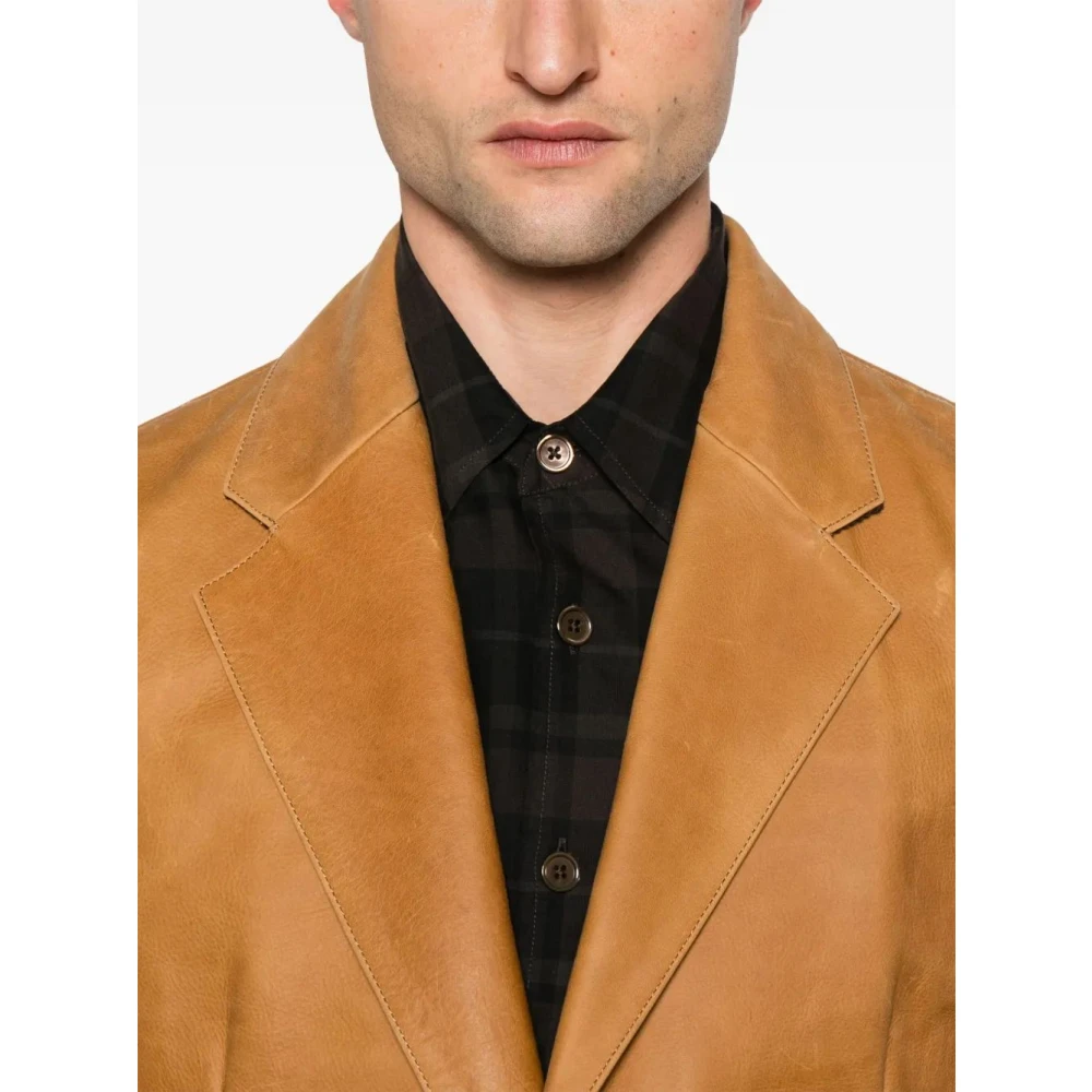 Our Legacy Klassieke Zwarte Blazer Brown Heren