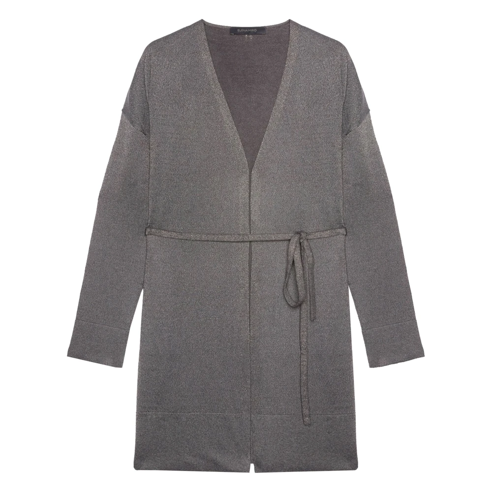 Elena Mirò Stijlvolle Maglia Top Gray Dames