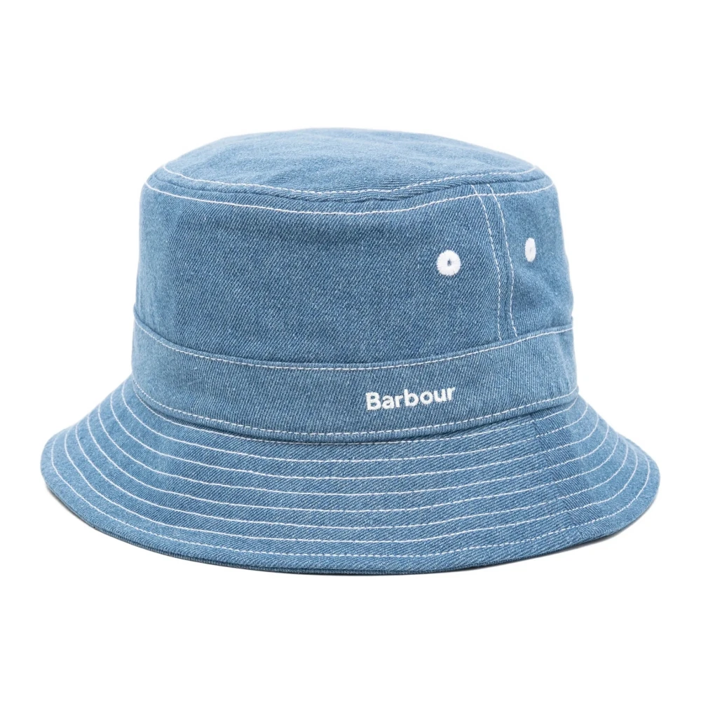 Barbour Mannelijk Blauw Accessoires Heren, L, Katoen, Grindle Bucket Hat