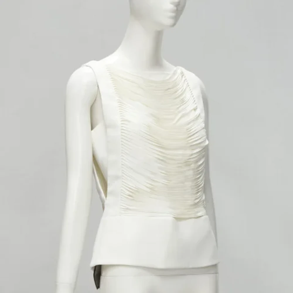Tom Ford Pre-owned Polyester tops White Dames