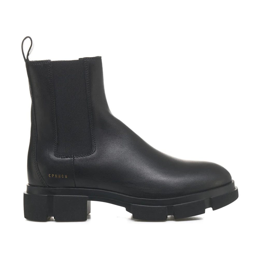 Copenhagen Shoes Svarta Läder Chelsea Ankelboots Black, Dam