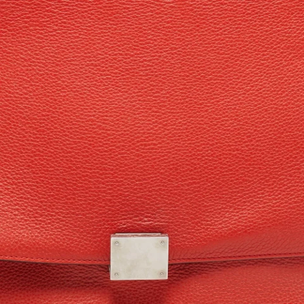 Celine Vintage Pre-owned Leather handbags Orange Dames