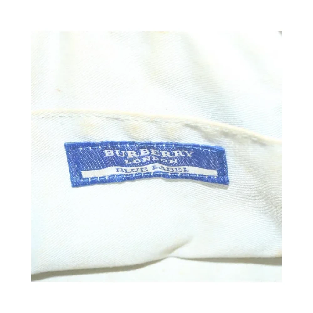 Burberry Vintage Pre-owned Cotton handbags Beige Dames