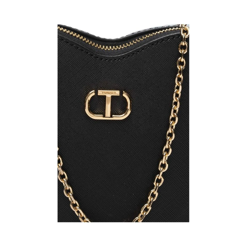 Twinset Stijlvolle Crossbody Tassen voor Dagelijks Gebruik Black Dames