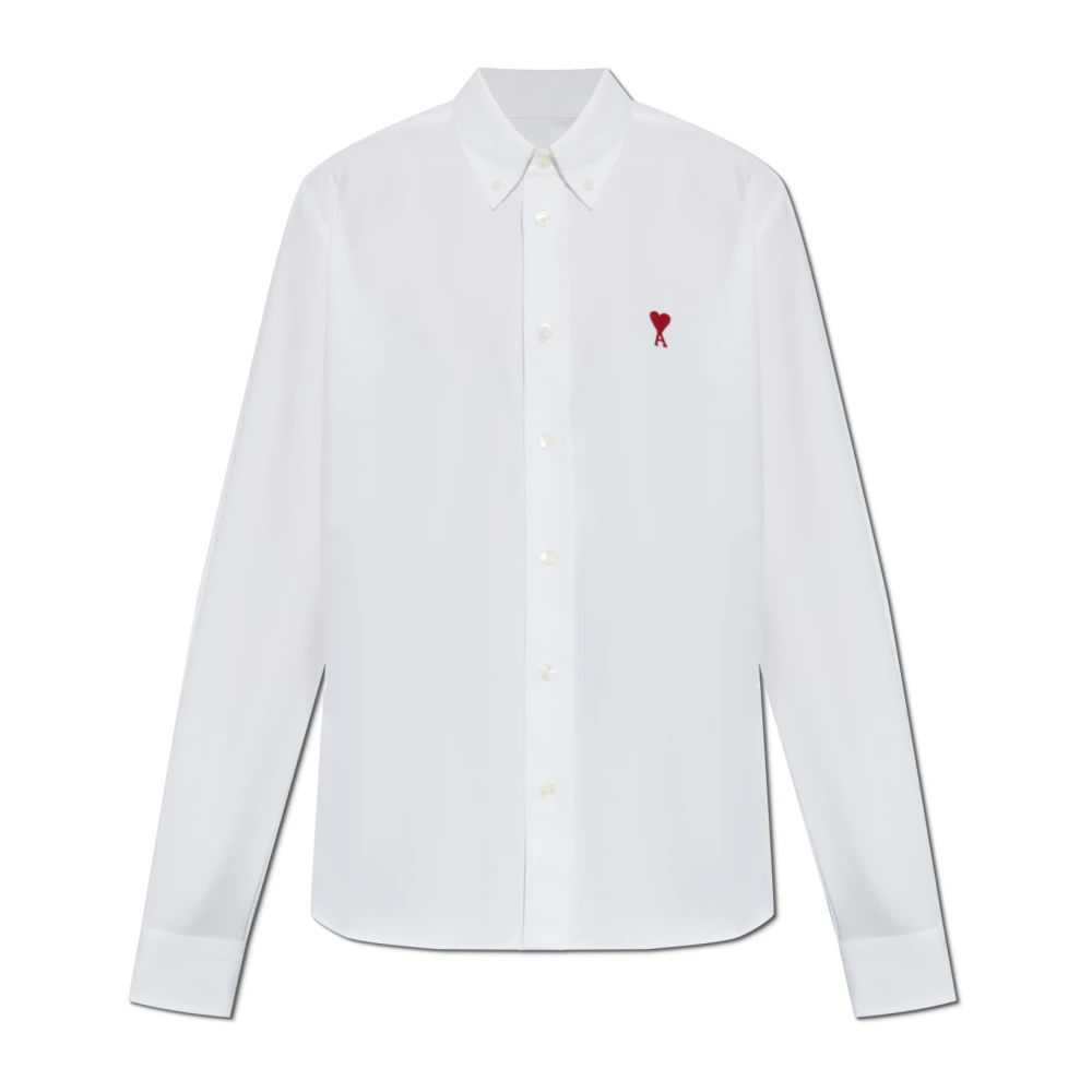 Ami Paris Overhemd met Logo White Dames