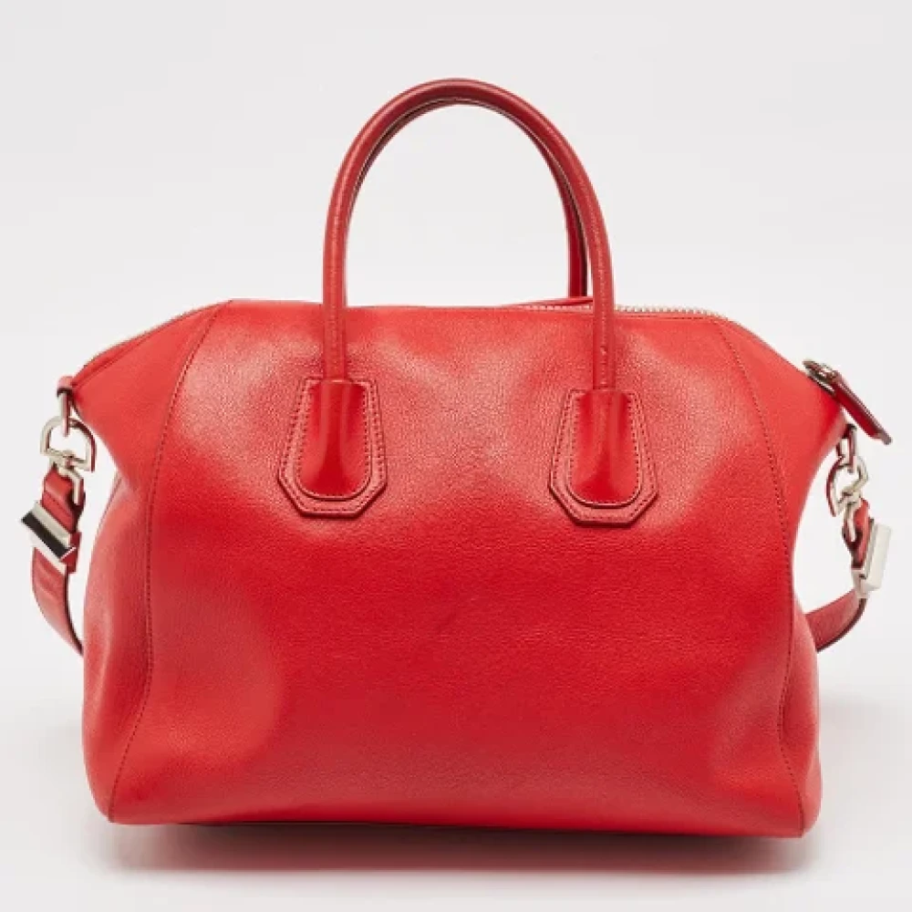 Givenchy Pre-owned Leather handbags Red Dames