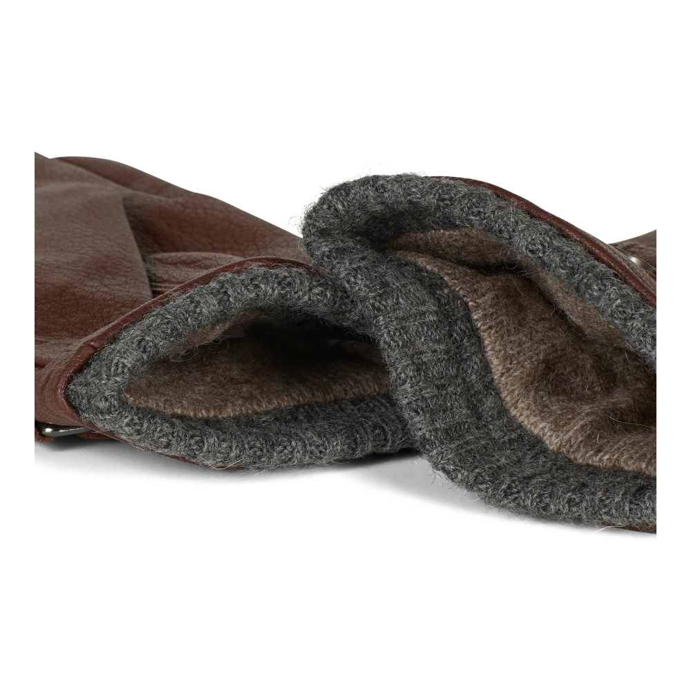 Howard London Bruine Leren Handschoenen Klassiek Model Brown Heren