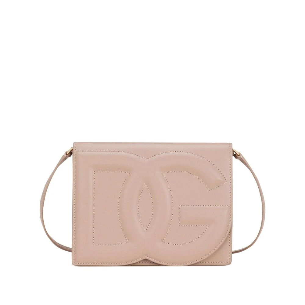 Dolce & Gabbana Gewatteerde leren schoudertas Pink Dames