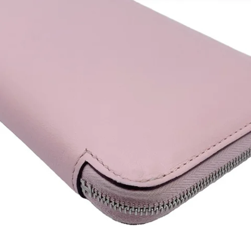Hermès Vintage Pre-owned Canvas wallets Pink Dames