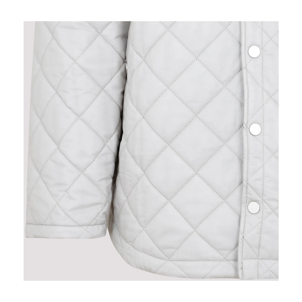 EgonLab Gewatteerd Grijs Overhemd Ss23 Gray Heren