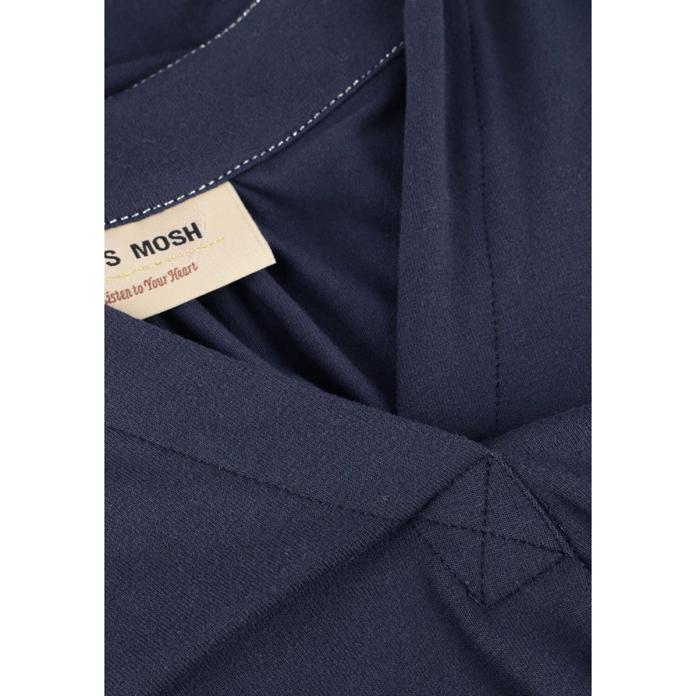 MOS MOSH Blauwe veelzijdige Shira Tee Blue Dames